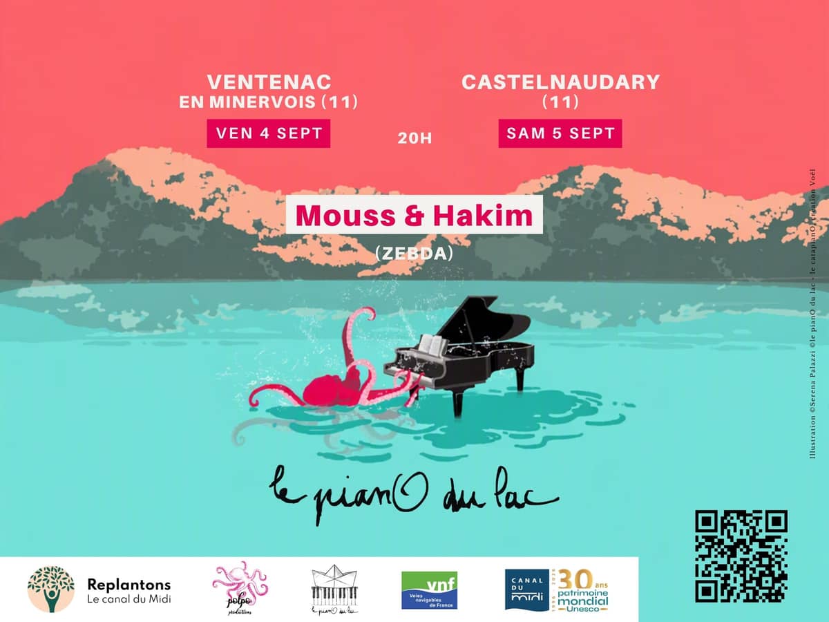 Illustration de l'événement : LE PIANO DU LAC : MOUSS ET HAKIM (ZEBDA)