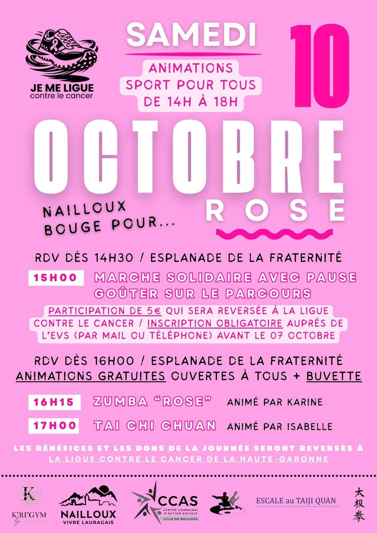 Illustration de l'événement : NAILLOUX BOUGE POUR OCTOBRE ROSE