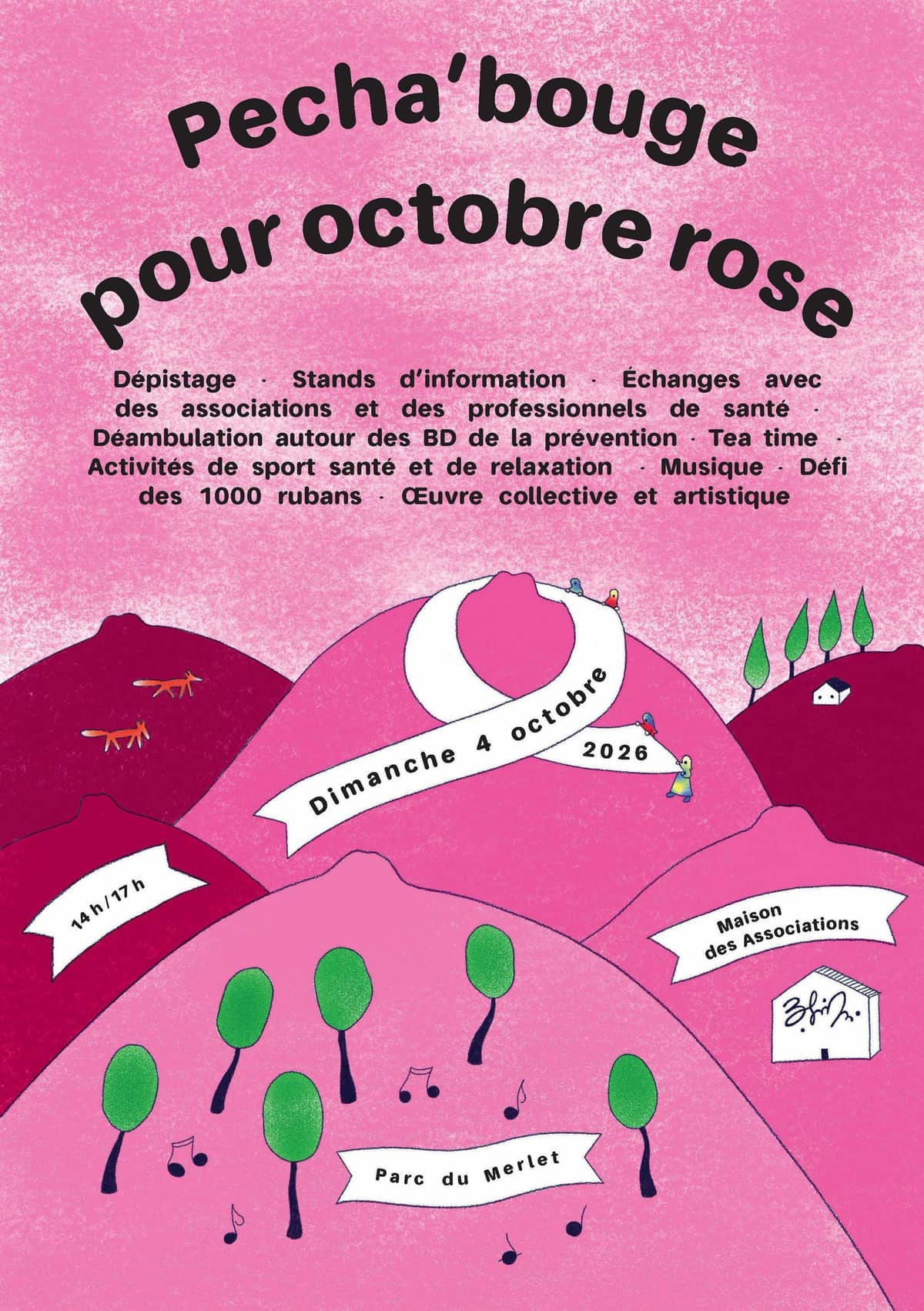 Illustration de l'événement : PECHA’BOUGE POUR OCTOBRE ROSE