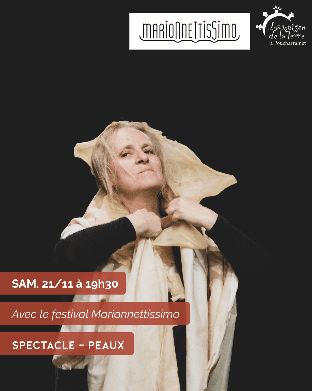Illustration de l'événement : LECTURE MARIONNETTIQUE "PEAUX"