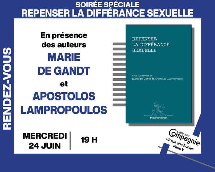 Illustration de l'événement : Marie de Gandt et Apostolos Lampropoulos présentent « Repenser la différance sexuelle »