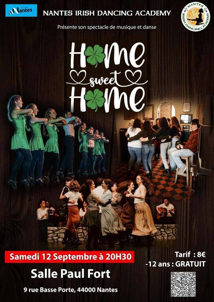 Illustration de l'événement : Spectacle de musique et danse irlandaises "HOME SWEET HOME"