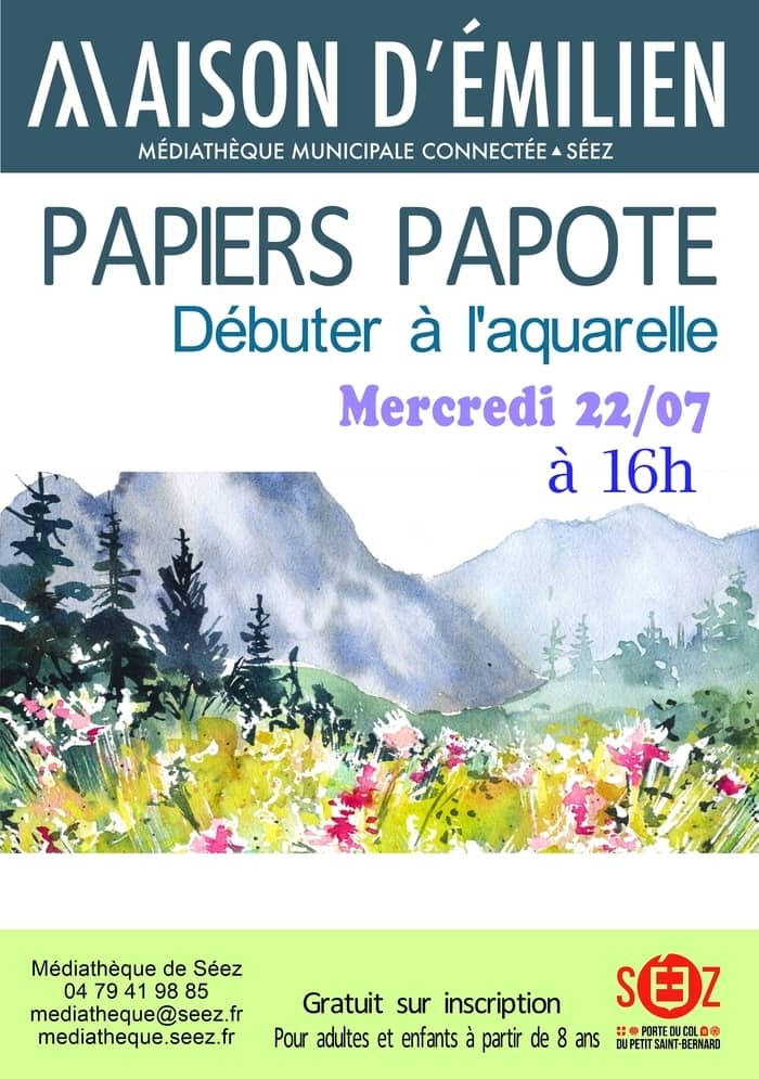 Illustration de l'événement : Débuter l'aquarelle