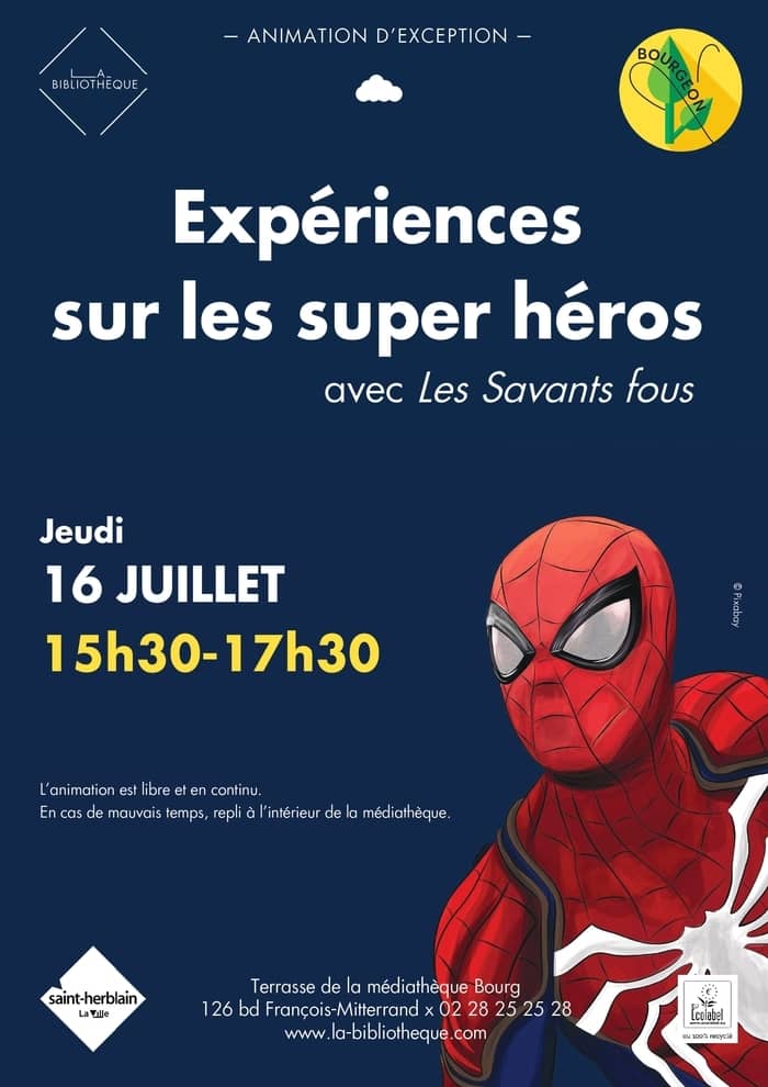 Illustration de l'événement : Bourgeon - Expériences sur les super héros