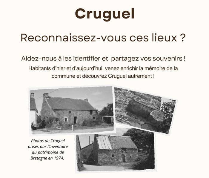 Illustration de l'événement : Cruguel d’hier à aujourd’hui : photos anciennes et visite du bourg