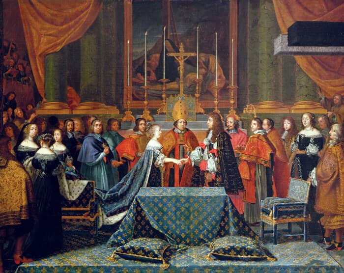Illustration de l'événement : Le mariage de Louis XIV et de Marie-Thérèse d’Autriche