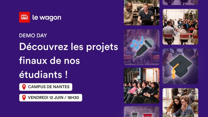 Illustration de l'événement : Demo Day : Découvrez les projets finaux des apprenants !