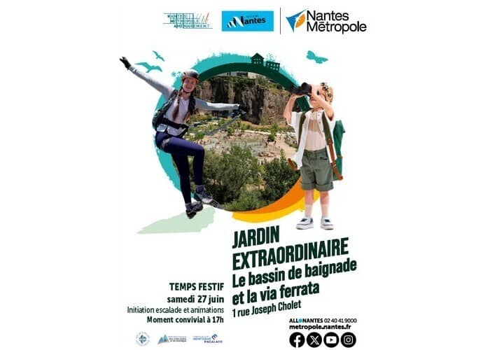 Illustration de l'événement : Jardin extraordinaire - Inauguration du bassin de baignade et de la via ferrata