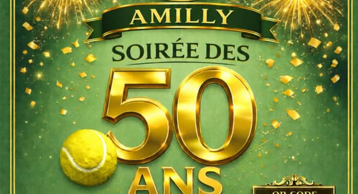 Illustration de l'événement : Soirée des 50 ans - J3 sports Amilly Tennis