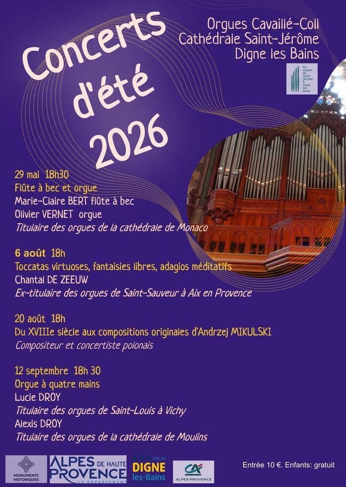 Illustration de l'événement : Concert d'orgue. Toccatas virtuoses, fantaisies libres, adagios méditatifs