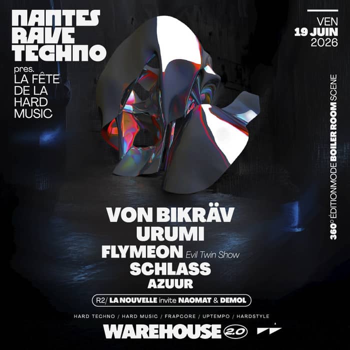 Illustration de l'événement : Fête de la Hard Music w/ Von Bikräv, Urumi, Schlass, Flymeon & more