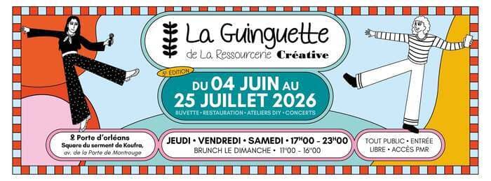 Illustration de l'événement : La Guinguette de La Ressourcerie Créative [4 juin au 25 juillet du jeudi au dimanche]