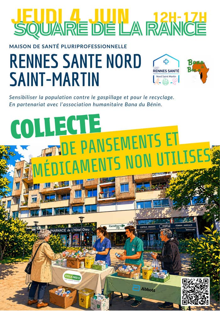 Illustration de l'événement : Collecte de pansements et médicaments