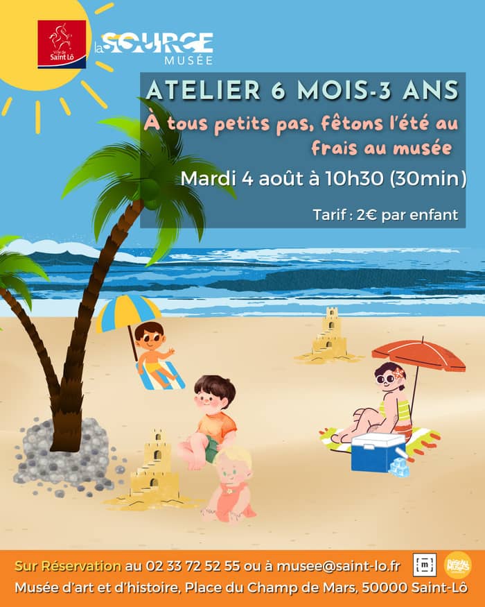 Illustration de l'événement : À tous petits pas, fêtons l’été au frais au musée