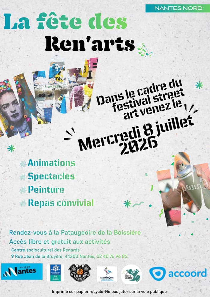 Illustration de l'événement : Fête des Ren'arts - Festival Street Art Nantes Nord