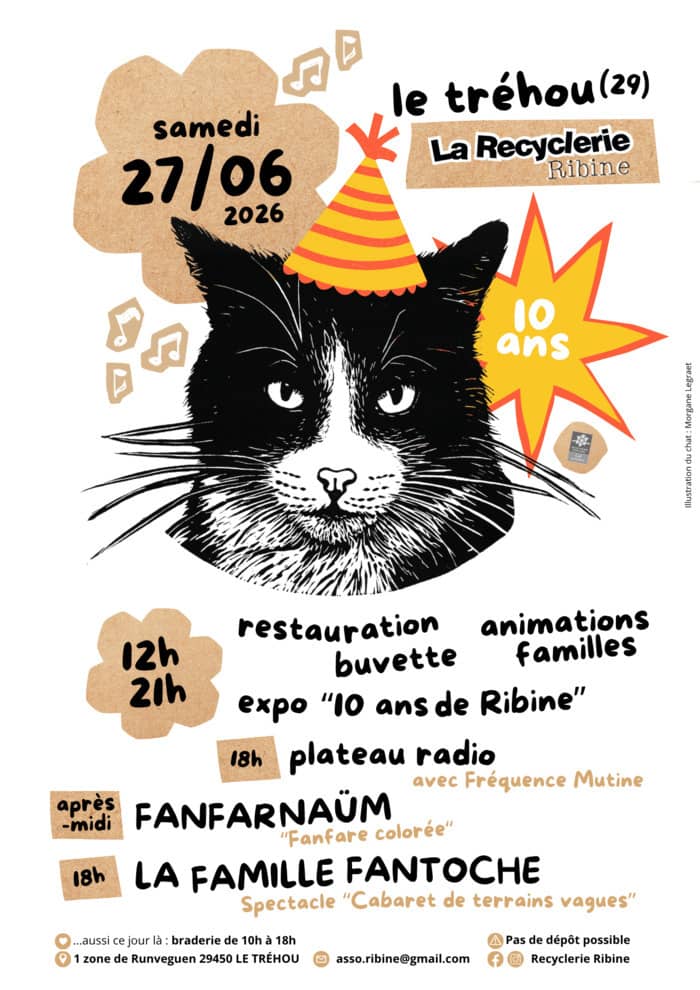 Illustration de l'événement : FÊTE DES 10 ANS : cabaret & animations familiales