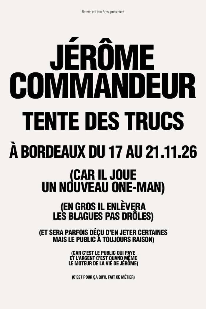 Illustration de l'événement : Jérôme Commandeur