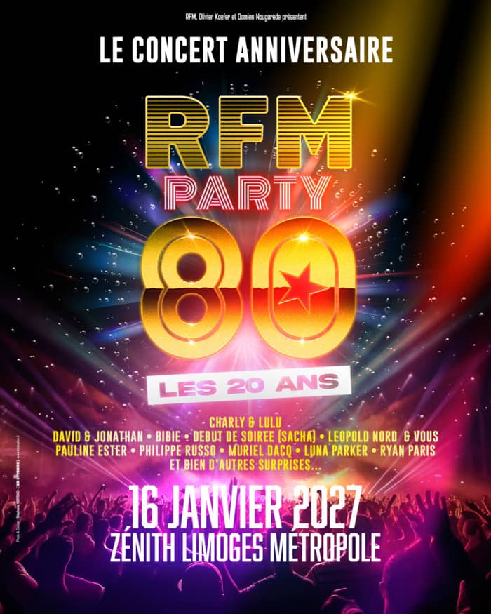 Illustration de l'événement : RFM PARTY 80 "Les 20 ans"