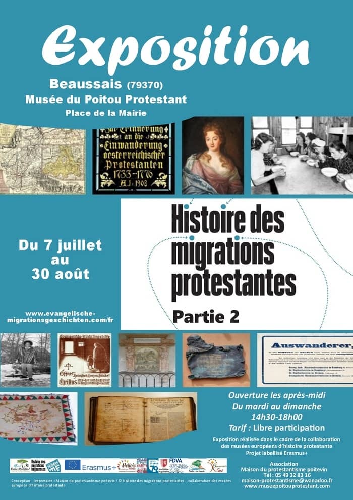 Illustration de l'événement : Exposition temporaire : « Histoire des migrations protestantes »