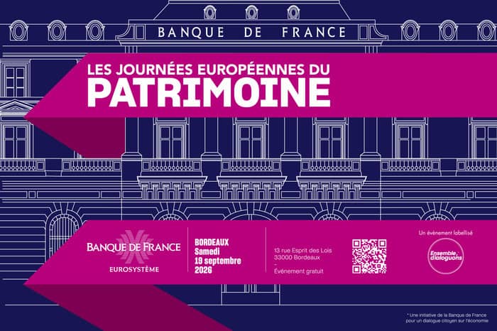 Illustration de l'événement : [Visite guidée] La Banque de France Nouvelle-Aquitaine ouvre ses portes !