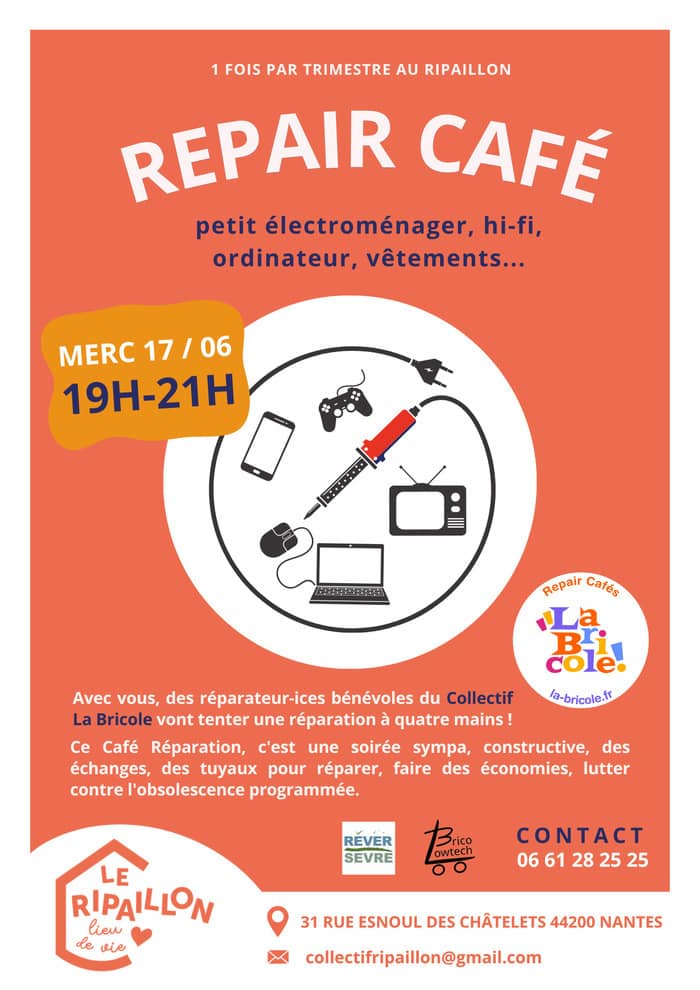 Illustration de l'événement : Repair Café au Ripaillon