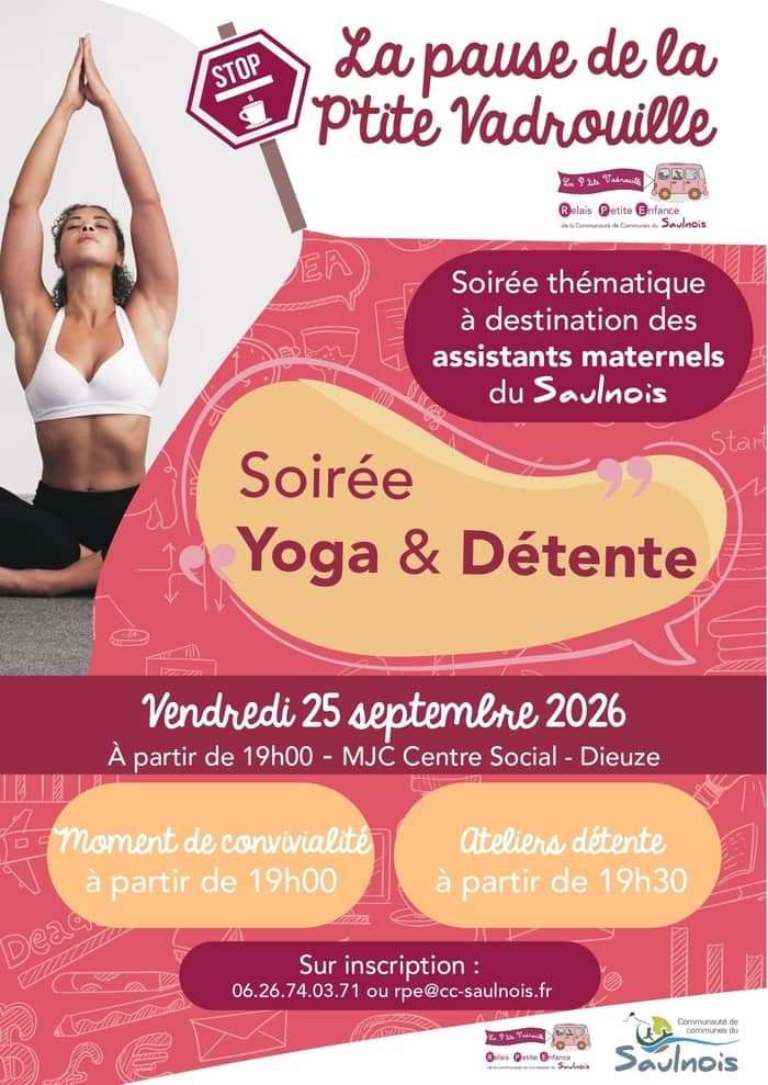 Illustration de l'événement : Soirée Bien être à destination des assistants maternels du Saulnois !