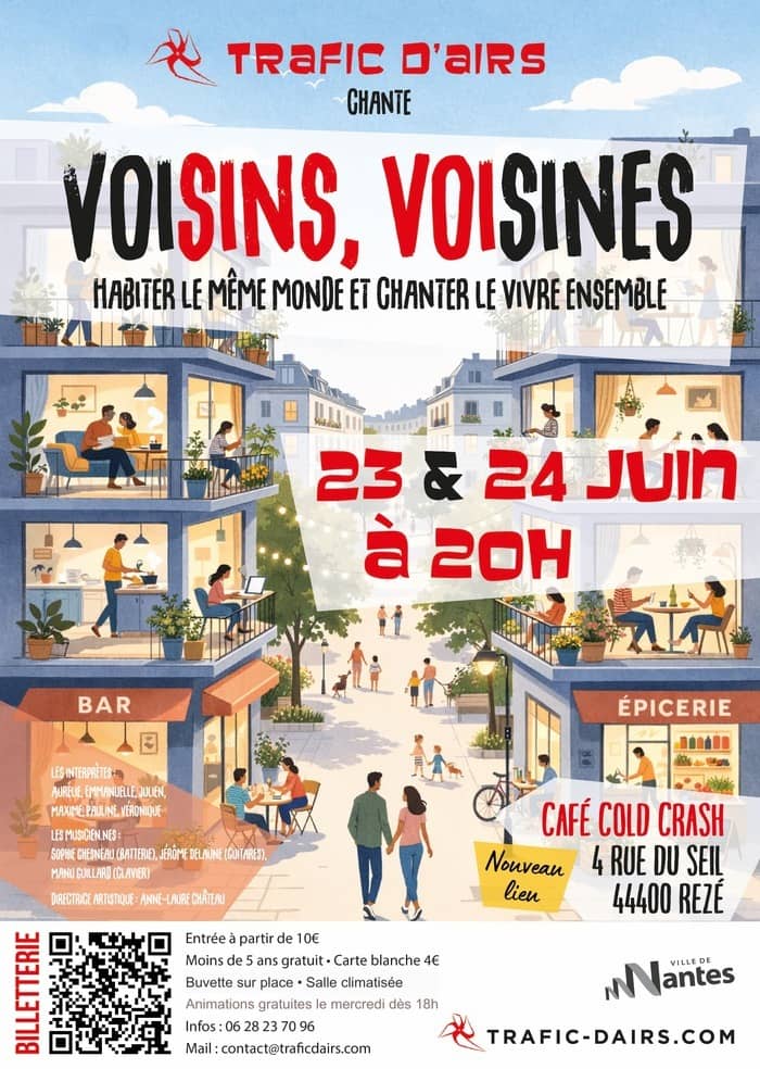 Illustration de l'événement : Concert "Voisins voisines (vivre ensemble)" par Trafic d'airs