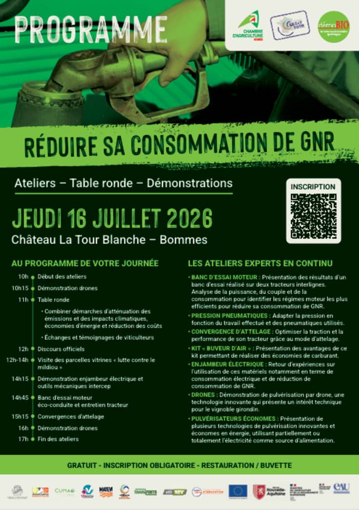 Illustration de l'événement : Réduire sa consommation de GNR