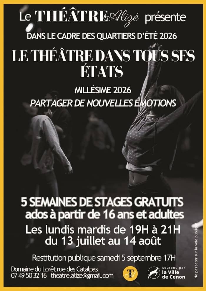 Illustration de l'événement : LE THÉÂTRE DANS TOUS SES ÉTATS – MILLÉSIME 2026