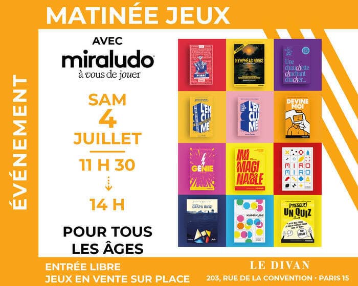 Illustration de l'événement : Matinée jeux avec Miraludo au Divan