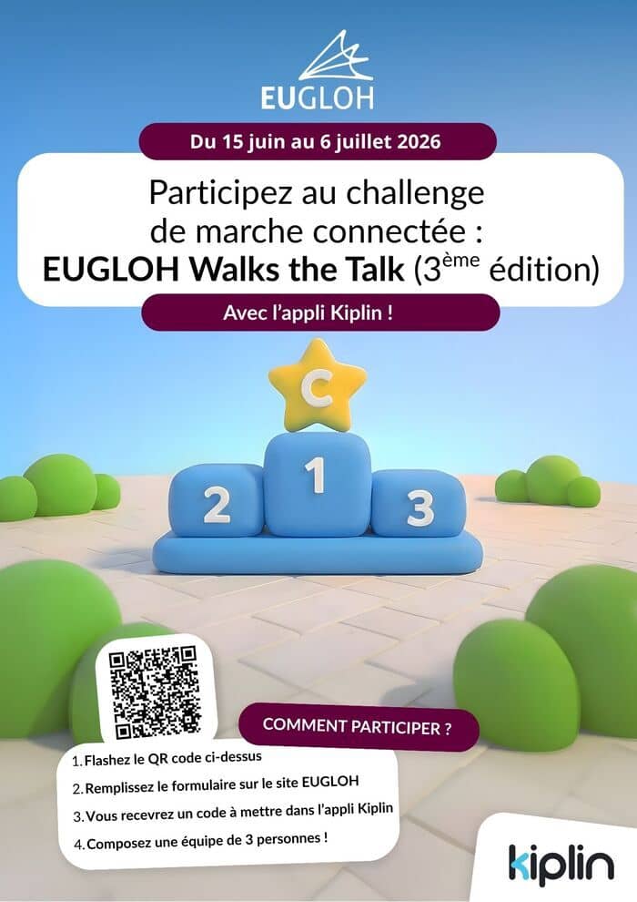 Illustration de l'événement : Participez au challenge de marche connectée : EUGLOH Walks the Talk (3ème édition)