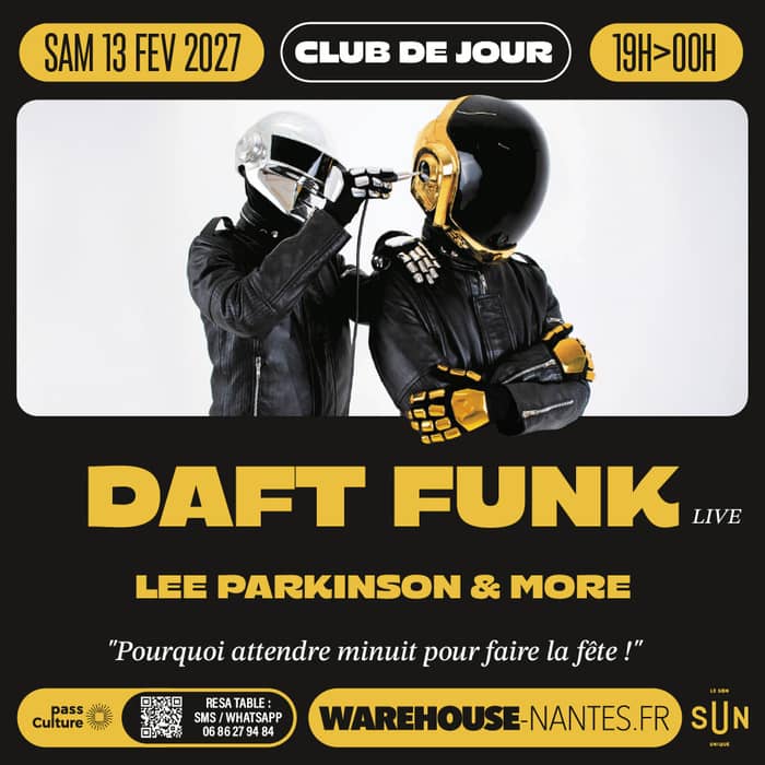 Illustration de l'événement : Club de Jour invite DAFT FUNK live
