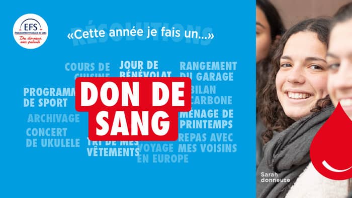 Illustration de l'événement : Don de sang - Salle festive Nantes Nord