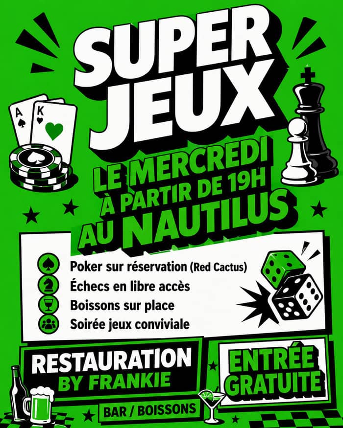 Illustration de l'événement : Soirée Jeux : Echec & Poker