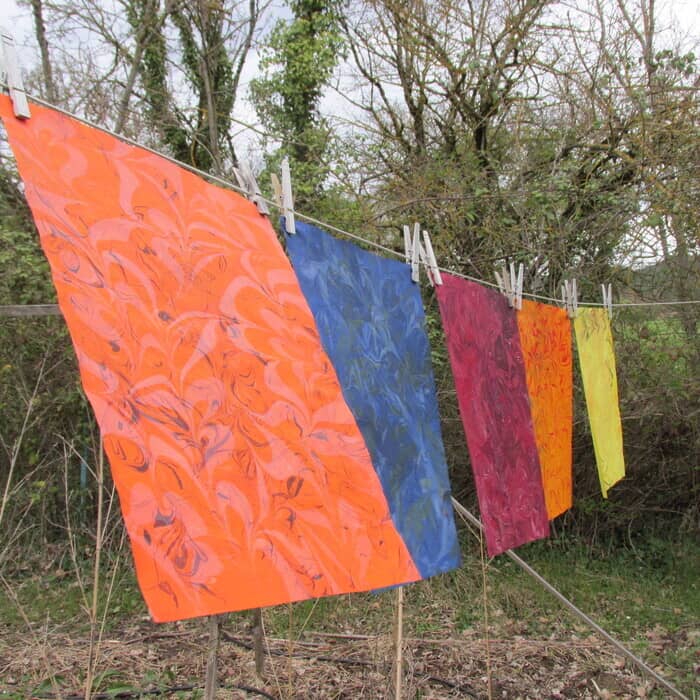 Illustration de l'événement : Atelier confection papier marbré