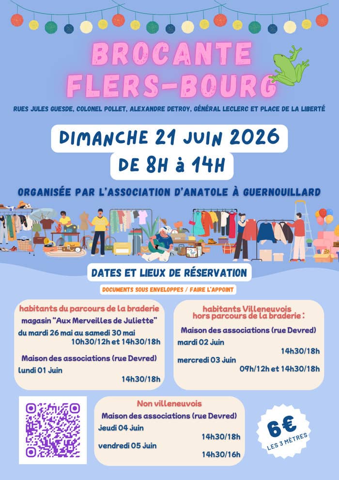 Illustration de l'événement : Brocante Festive de Flers Bourg !
