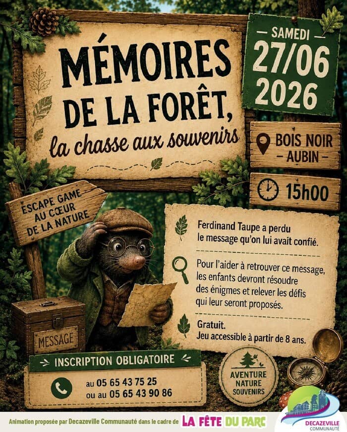 Illustration de l'événement : Mémoires de la Forêt, la chasse aux souvenirs