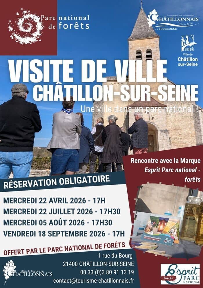 Illustration de l'événement : Visite commentée de Châtillon-sur-Seine, une ville dans un Parc national