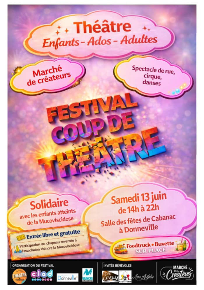 Illustration de l'événement : 🎭 FESTIVAL COUP DE THÉÂTRE
