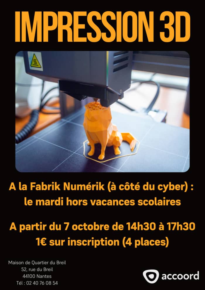 Illustration de l'événement : Découverte de l'impression 3D