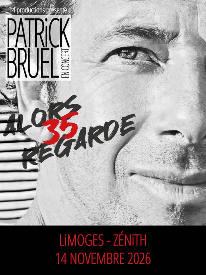 Illustration de l'événement : Patrick Bruel en concert au Zénith de Limoges