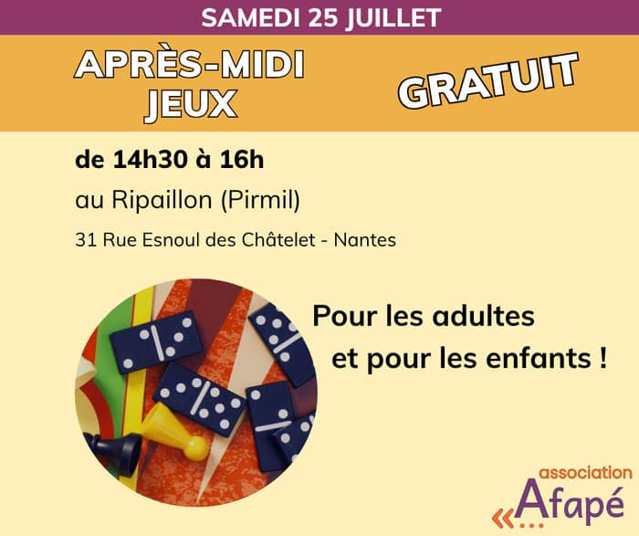 Illustration de l'événement : Après-midi jeux au Ripaillon