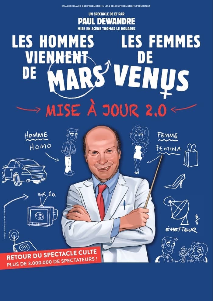 Illustration de l'événement : Les hommes viennent de Mars et les femmes de Venus