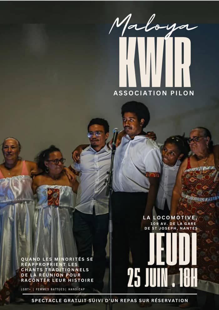 Illustration de l'événement : Spectacle « Maloya Kwir » proposé par l’association Pilon
