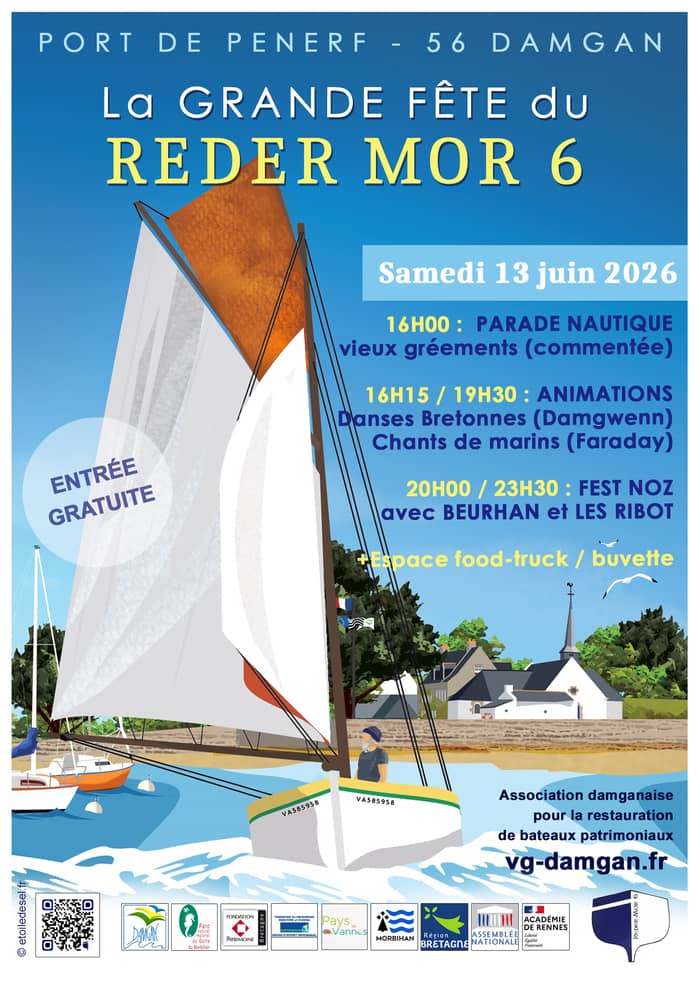 Illustration de l'événement : Fête nautique des vieux gréements dans le port de Penerf