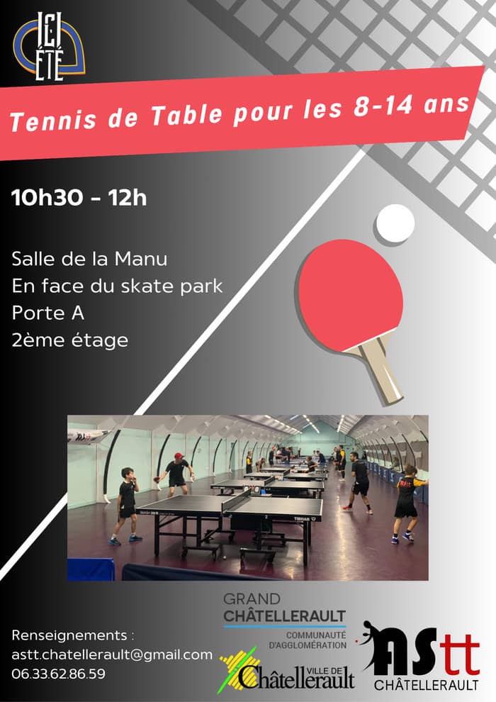 Illustration de l'événement : Tennis de Table pour les 8-14 ans