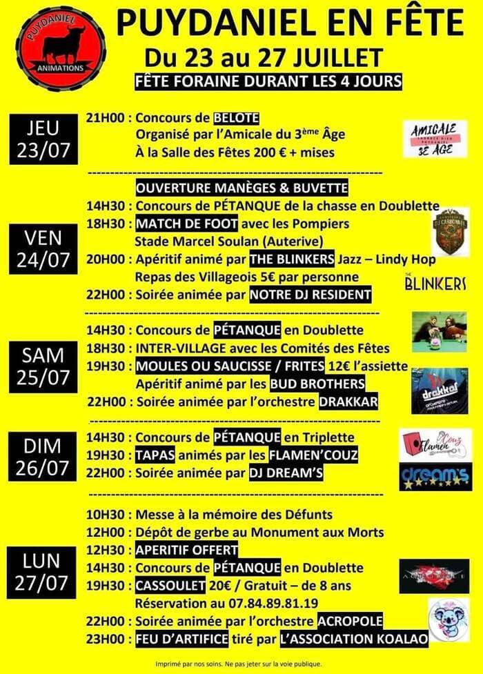 Illustration de l'événement : Puydaniel en Fête