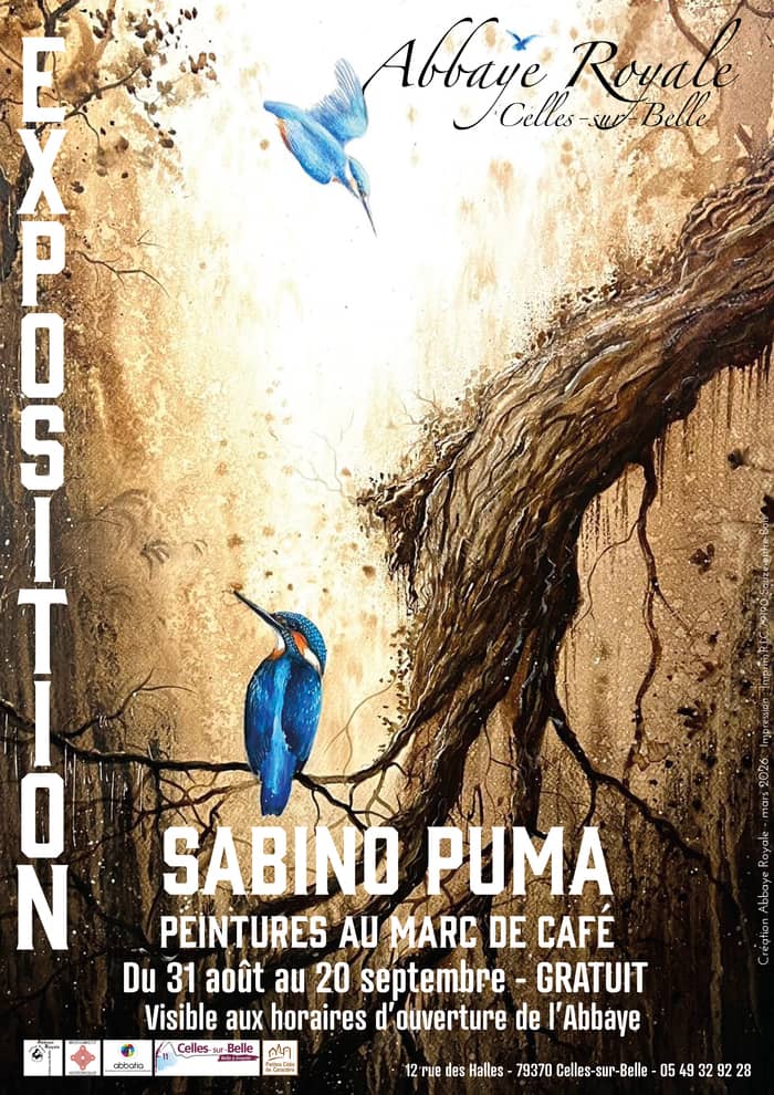 Illustration de l'événement : Exposition des peintures au marc de café de Sabino Puma