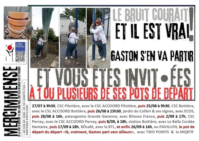 Illustration de l'événement : Tiens ! y'a un des pots de départ de Gaston !!