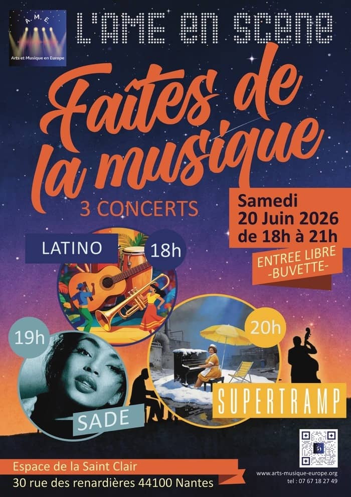 Illustration de l'événement : Concert L’AME EN SCENE : « Faites de la Musique»